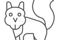 eichhörnchen umriss eichhörnchen umriss