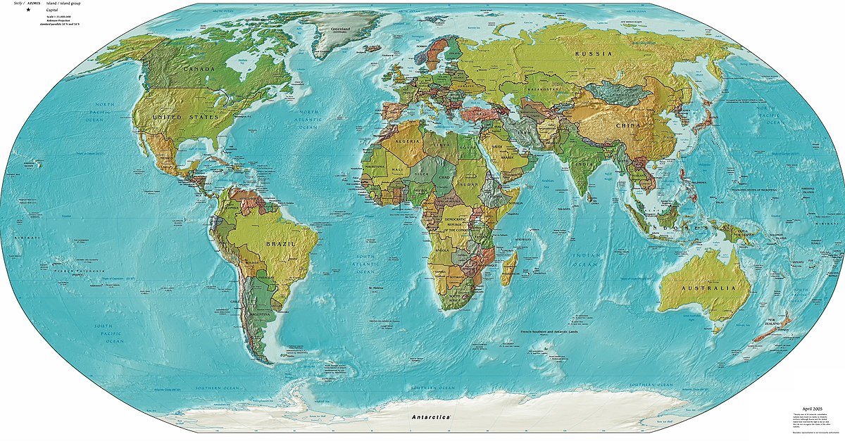  Weltkarte – Wikipedia Bildidee 