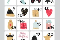 adventskalender nummer zum ausdrucken