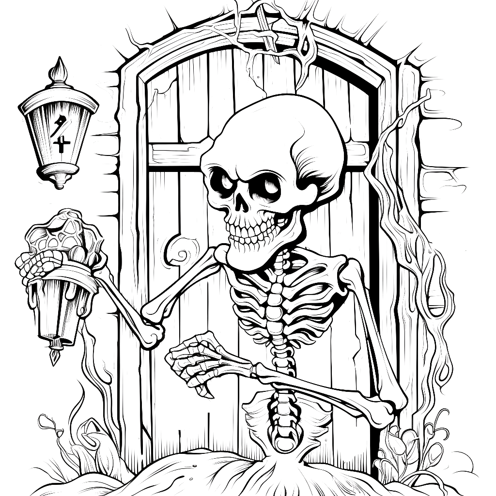  "Halloween Malvorlagen" Ausmalbild - kostenlos herunterladen Motiv 