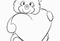 ausmalbilder teddy mit herz ausmalbilder teddy mit herz