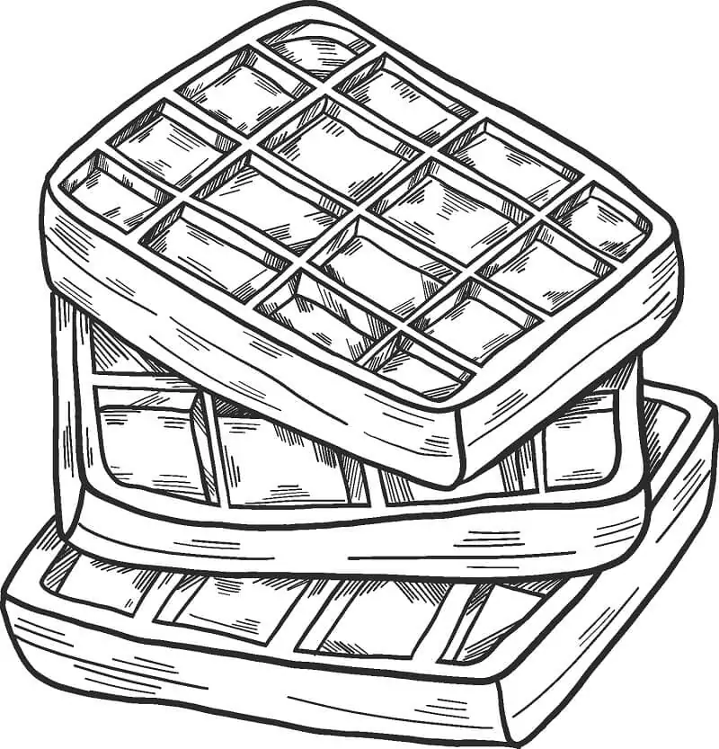  Waffel Malvorlage Illustration 
