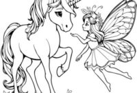 ausmalbild einhorn fee
