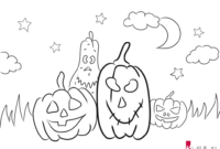 malvorlage kürbis halloween