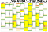 ferienkalender 2025 nrw zum ausdrucken