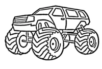 monstertruck ausmalbild