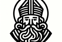 nikolaus ausmalbild einfach
