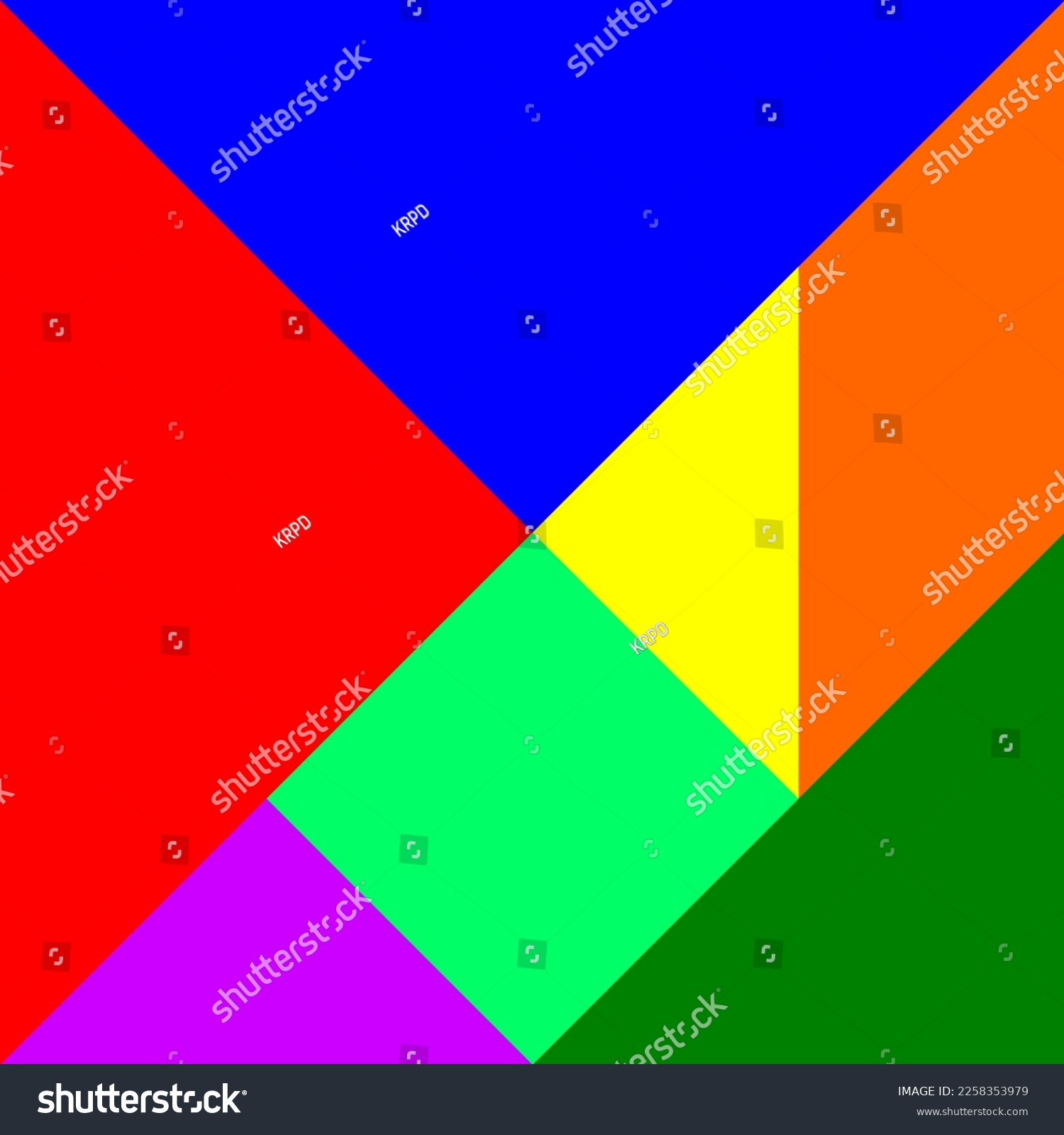  Vector Illustration Tangram Puzzle Square Settangram Stock Vector Motiv 