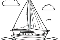 schiff ausmalbilder