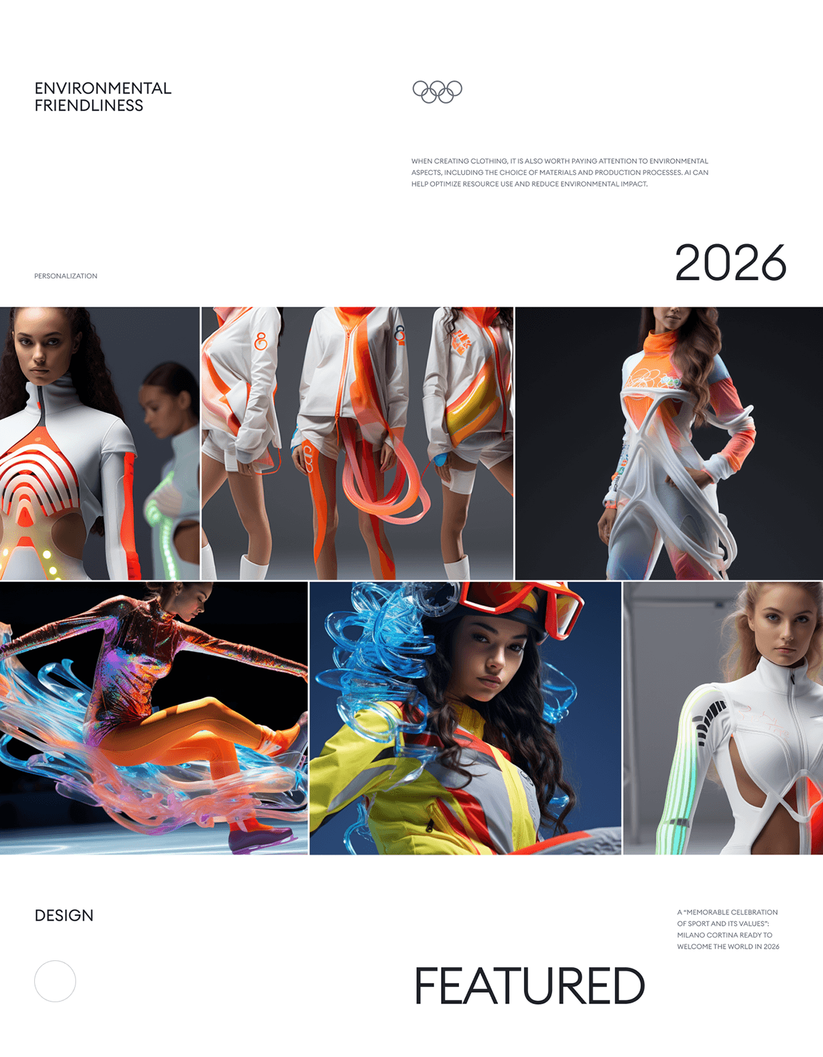 Vorlage: Milano Cortina 2026 on Behance Foto zu Milano Cortina 2026 on Behance