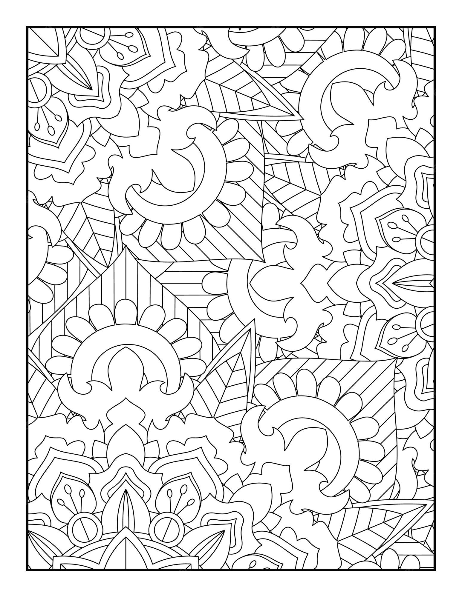  Blumen-malbuch blumen-malbuch für erwachsene malvorlagen bücher 