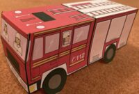 feuerwehrauto basteln vorlage