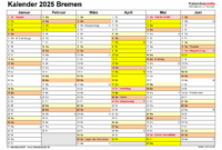 kalender 2025 mit feiertagen niedersachsen