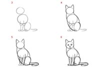 einfache katze zeichnen