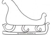 schlitten malen kinder