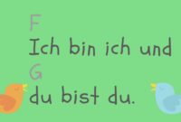 ich bin ich und du bist du kindergarten