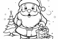 malvorlagen weihnachtsmann