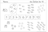 arbeitsblätter zahlen 1 10 schreiben lernen