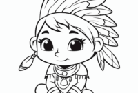 indianer ausmalbild