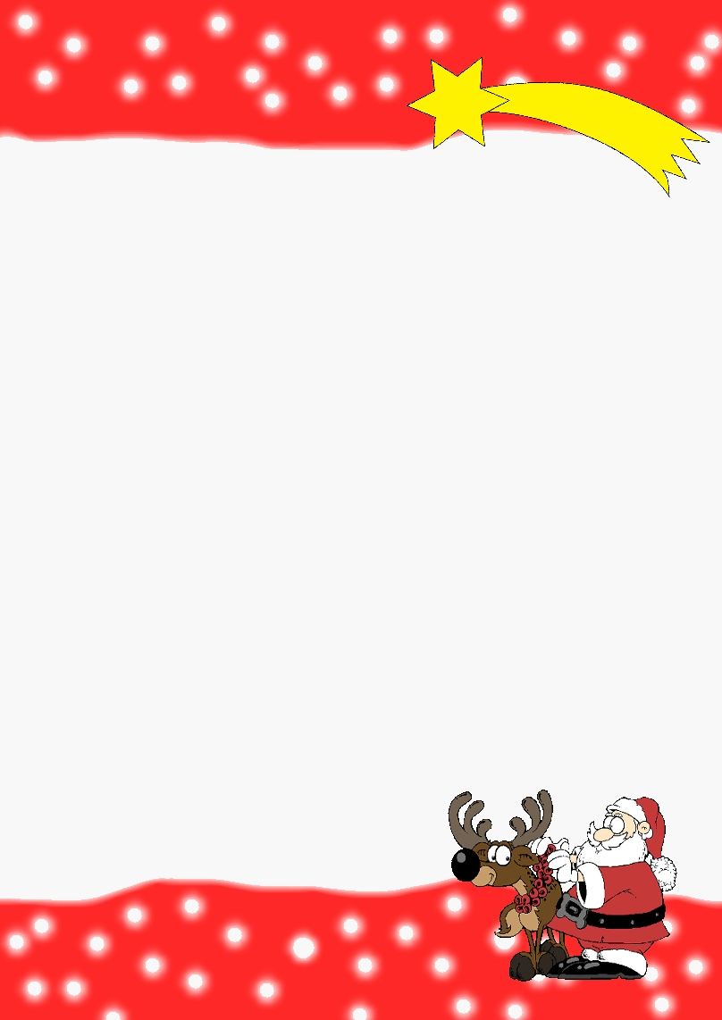  Kostenloses Briefpapier "Weihnachten" - Vorlagen zum selbst ausdrucken 