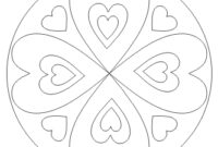 ausmalbilder herzen mandala