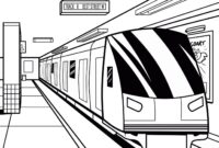 ausmalbilder zug mit waggons