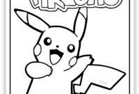 coloring pages of pikachu