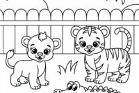 ausmalbild tierbaby