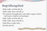 begrüßung kindergarten ohne singen