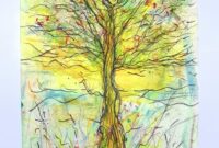 frühling baum malen
