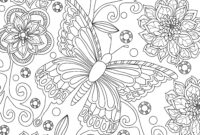ausmalbild schmetterling zum ausdrucken