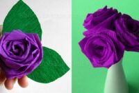 papier falten rose