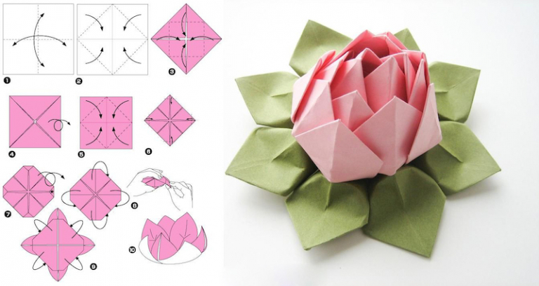  Die Magie der Origami Blume 