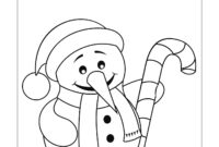 ausmalbilder schneemann