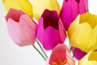 tulpen aus papier basteln