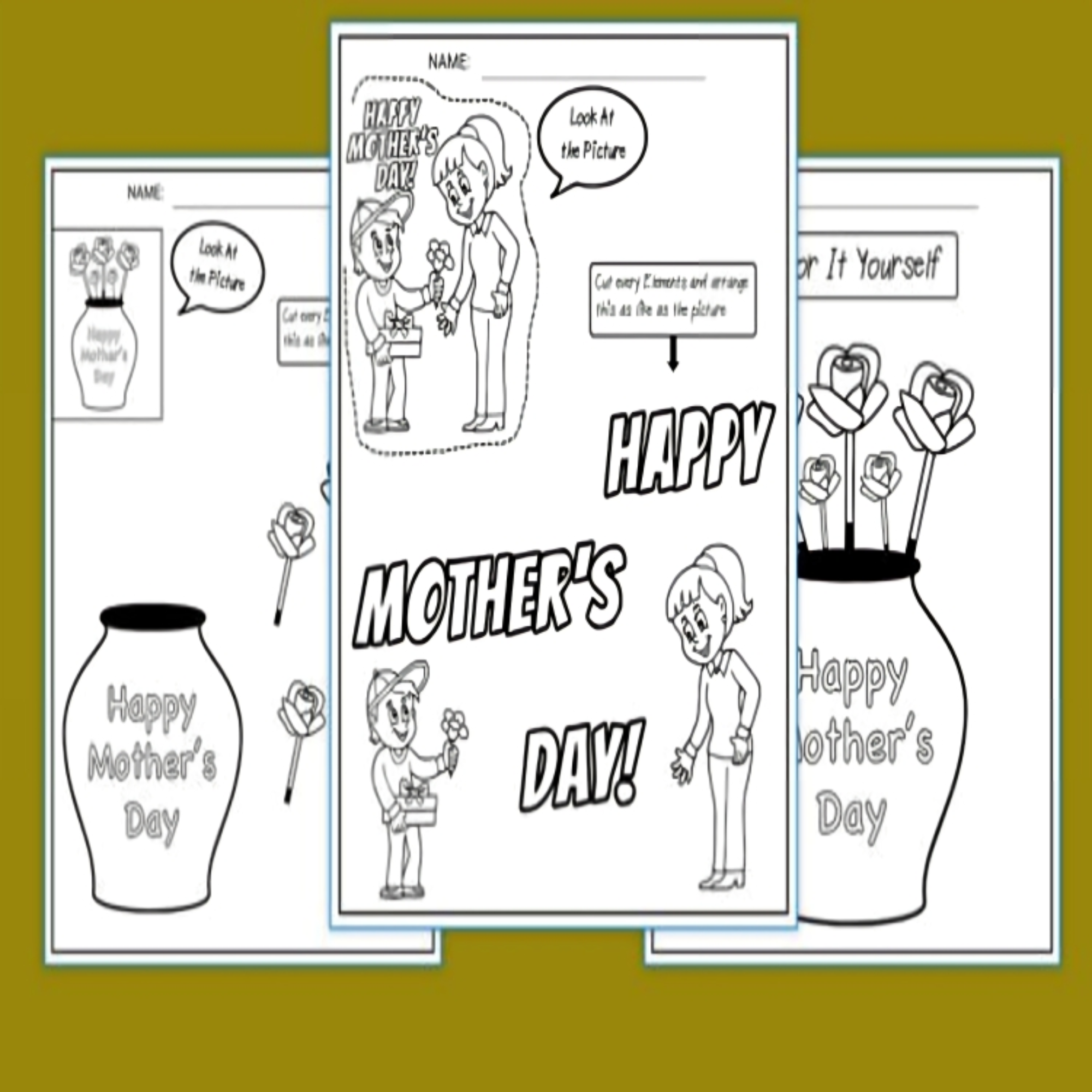  Mothers Day Craft Kindergarten, Gift, Handprint Craft, Preschool Bildidee 