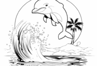 ausmalbild delphin