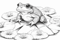 kröte ausmalbild