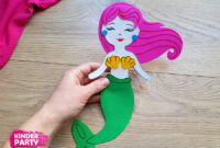 bastelvorlage meerjungfrau kostenlos