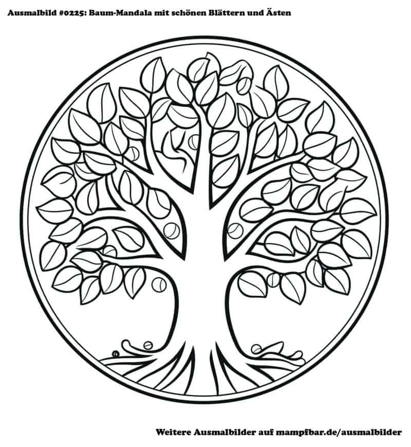  Ausmalbilder Baum 