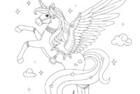 einhorn pegasus ausmalbild