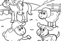 ausmalbild bauernhoftiere