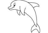 springender delfin zeichnen