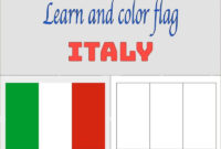 italien flagge ausmalen