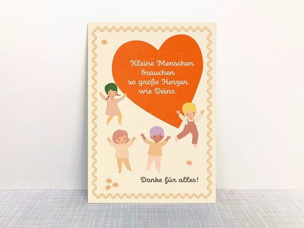  Foto zu Monimari Postkarte - Danke Kindergarten - Sonnenkinder 