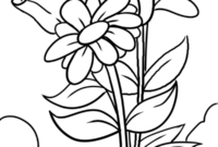 malvorlage blumen vorlage