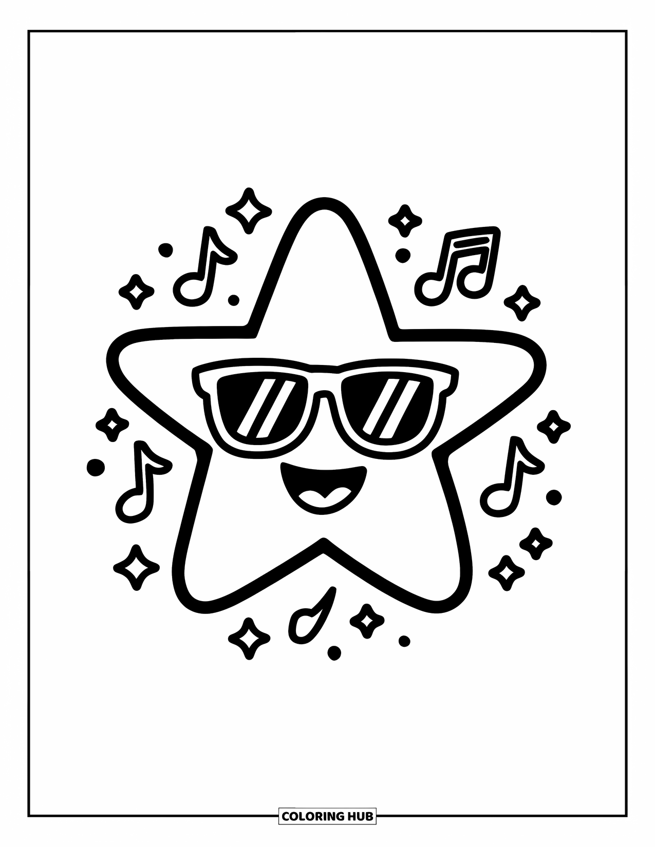  60+ Stern Ausmalbilder für Kinder & Erwachsene (Kostenlose PDFs zum Illustration 
