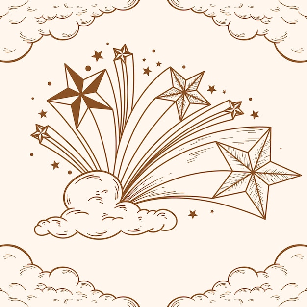  Sternschnuppe Ausmalbild-Vektoren und -Illustrationen zum kostenlosen Bildidee 