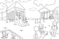 spielplatz ausmalbilder