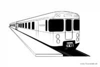 ausmalbild u bahn